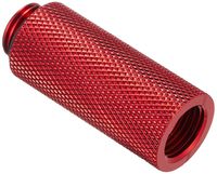 Bitspower G1/4" Male to Female Extender Fitting, 40mm, Deep Blood Red