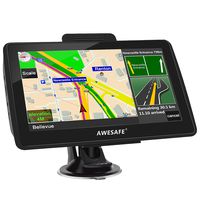 AWESAFE GPS Navigation for Car 7 inch Touch Screen Car GPS Navigation System North America Lifetime Map Updates