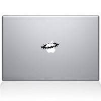 The Decal Guru 0187-MAC-13P-BLA Crown of Thorns Vinyl Sticker, 13" Macbook Pro (2015 & older), Black