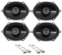 Front+Rear Hifonics Speaker Replacement Kit for 1994-1997 Ford Ranger