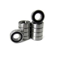 10pcs. 3/16x3/8x1/8" Precision Ball Bearings Chrome Steel ABEC 3 Rubber Seals