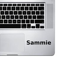 (2X) StickAny Palm Series Sammie Sticker for MacBook Pro, Chromebook, and Laptops (Black)