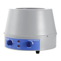 Mophorn Heating Mantle 500ml Magnetic Stirrer Heating Mantle 0-1400rpm Heating Mantle Magnetic Stirrer 250W Lab Magnetic Stir Plate for Liquid Heating and Stirring