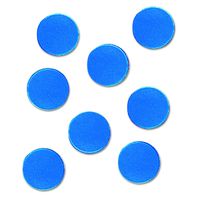 Quartet MCB Magnetic Characters, Magnetic, Blue, 3/4"dia (Set of 20)