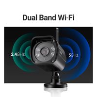 Zmodo 1080p Outdoor Weatherproof Wi-Fi HD Security Camera with 98' Night Vision, Dual Band 5GHz/2.4GHz
