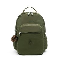 Kipling Seoul Go Large 15" Laptop Backpack Jaded Green Tonal