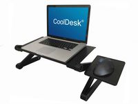 CoolDesk Laptop Bed Stand Portable Adjustable Riser Lap Bed TV Tray Take The Heat Off Your Lap 360 Degree Adjustable Light Weight Portable Collapsible