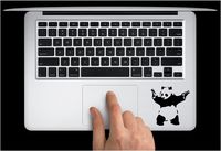 Banksy Shooting Panda Keypad Vinyl Car Sticker Symbol Silhouette Keypad Track Pad Decal Laptop Skin Ipad Macbook Window Truck Motorcycle