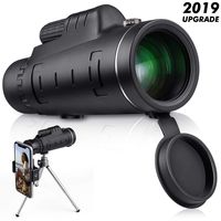 Monocular Telescope, High Power Monocular Scope Waterproof Monoculars with Phone Clip and Tripod for Cell Phone for Bird Watching