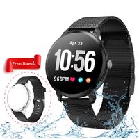 Smart Watch, Fitness Tracker with Heart Rate & Blood Pressure Monitor for Android & iOS, Waterproof Activity Tracker Watch with Sleep & Blood Oxygen Monitor, Calorie Counter & Pedometer for Women Men