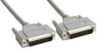 Amphenol CS-DSPMDB25MM-010 25-Pin DB25 Premium D-Sub Cable, Shielded, Male/Male, 10', Gray