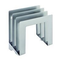 STEELMASTER Slant Organizer, Square, 9.25 x 4 x 9.44 Inches, Silver (2643S9450)