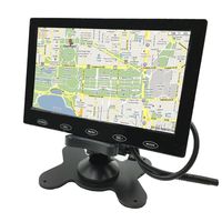 PONPY 9" Ultra Thin HD 800x480 Color TFT LCD Screen 2 Channel RCA Video Input Car Rear View Headrest Monitor for Car DVD/VCR/STB/Backup Camera/Satellite Receiver
