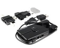 ROAD WARRIOR 3-Outlet Travel Power Strip Set - Go!Con Tap and Plug Adapter - RW101-47BK-US [Black]