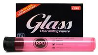 Glass Clear Rolling Papers 1 1/4 (1 Pack) with Rolling Paper Depot Doob Tube