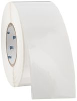 Brady THT-21-483 3" Width x 300' Height, B-483 Ultra Aggressive Polyester, Gloss Finish White Thermal Transfer Printable Label