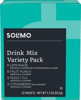 Solimo Drink Mix Variety Pack, 32 packets