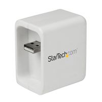 StarTech.com Portable Wireless N WiFi Travel Router for iPad/Tablet/Laptop - USB Powered w/Charge Port - 802.11n WISP Portable Router