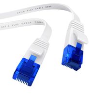 KabelDirekt - Ethernet, Network, LAN & Patch Cable (Transfers a Maximum Internet Speed of 1GB & is Compatible with Gigabit Networks, Switches, Routers, Modems with RJ45 Port, Blue, 25 feet/Flat)