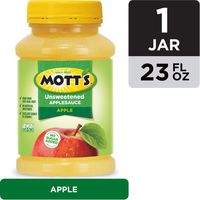 Mott's Unsweetened Applesauce, 23 Ounce Jar