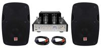 Rockville BluTube Tube Amplifier/Home Theater Bluetooth Receiver+(2) 8" Speakers