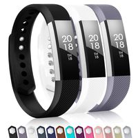 TreasureMax with Fitbit alta Bands for Women Men(3 Pack),Classic Replacement Bands with Fastener Rings for Fitbit Alta HR/Fitbit Alta/Fitbit Ace, Small/Large