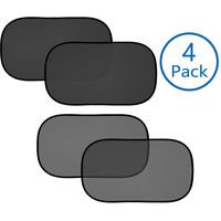 CJWY Car Window Shade Car Sun Visor -Car Window Shades for Baby (4px) -80 GSM with 15s Film (Highest Possible) for Full UV Protection