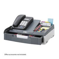 Safco Products 2204CH Telephone Organizer Stand, Light Gray/Charcoal