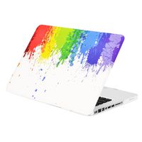 TOP CASE - Paint Splash Rubberized Hard Case Compatible Old Generation MacBook Pro 13" with DVD Drive/CD-ROM Model: A1278 (Release Mid 2009 - Mid 2012) - Color Splash