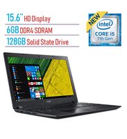 Acer Aspire A315 15.6-inch HD Display Laptop PC, 7th Gen Intel i5-7200U 2.5GHz, 6GB DDR4 SDRAM, 128GB Solid State Drive, Intel HD Graphics 620, 802.11ac WiFi, HDMI, Webcam, Windows 10