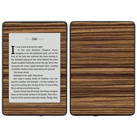 MightySkins Skin Compatible with Amazon Kindle Paperwhite 2018 (Waterproof Model) - Dark Zebra Wood | Protective, Durable, and Unique Vinyl Decal wrap Cover | Easy to Apply, Remove| Made in The USA