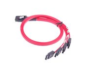 SMAKN® 0.5M Red Mini SAS 36P SFF-8087 To 7P SATA HDD Fanout Wihout Latch Cable