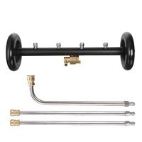 Tool Daily Dual-Function Undercarriage Cleaner, Surface Cleaner for Pressure Washer, 16 Inch, Underbody Car Wash Water Broom with 3 Pieces Extension Wand, 4000 PSI