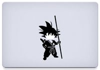 So Cool - Dragon Ball Z - Goku - Vinyl 5" tall (color: BLACK) decal laptop tablet skateboard car windows sticker