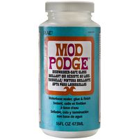 Mod Podge Dishwasher Safe Waterbase Sealer, Glue and Finish (16-Ounce), CS25139 Gloss