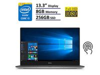 2018 Flagship Dell XPS 13.3" Full HD Anti-Glare InfinityEdge TouchScreen Business Laptop, Intel Core i5-7200U up to 3.1GHz 8GB RAM 256GB SSD HDMI 802.11ac Bluetooth Thunderbolt Backlit Keyboard Win 10