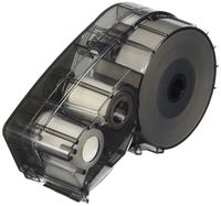 Brady M21-750-595-BK Cartridge, B595 Vinyl Indoor/Outdoor Material, 0.75" W x 21' L, White on Black