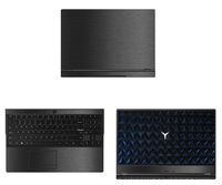 decalrus - Protective Decal for Lenovo Legion Y530 (15.6" Screen) Laptop Dark Grey Texture Brushed Aluminum Skin case Cover wrap BAlenovoLegionY530Dark Grey