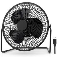EasyAcc 9 inch USB Desk Fan USB Powered Table Fan Enhanced Airflow No Noise Quiet 2 Speeds 360° Rotation Personal Portable Desktop Cooling Floor Fan USB Powered ONLY for Home Office Hurricane Camping
