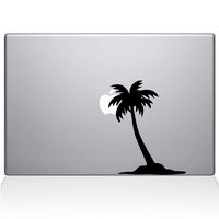 The Decal Guru Palm Tree Decal Vinyl Sticker, 13" MacBook Pro (2015 & Older Models), Black (2304-MAC-13P-BLA)