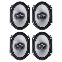Kenwood 6 x 8-Inch 250-Watt 2-Way Coaxial Speakers, Pair (2 Pair)