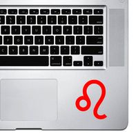 StickAny Palm Series Leo Sticker for MacBook Pro, Chromebook, and Laptops (Red)