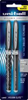 uni-ball Vision Elite Designer Series Rollerball Pens, Bold Point (0.8mm), Black, 2 Count