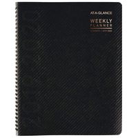 AT-A-GLANCE 2019-2020 Academic Year Weekly & Monthly Planner/Appointment Book, Large, 8-1/4" x 11", Contempo, Charcoal (70957X45)
