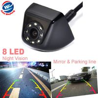 Auto Wayfeng WF 2017 New Classic CCD HD Car Rear View for Parking System Camera Wide Angle Waterproof 8 LED Night Vision Parking Reversing Assistance, Black