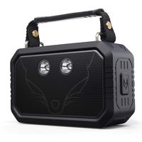 DOSS Wireless Portable Bluetooth Speakers with Waterproof IPX6, 20W Stereo Sound and Bold Bass, 12H Playtime, Durable for Phone，Tablet, TV, Gift ideas-Black