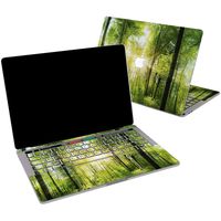 Lex Altern Vinyl Skin for MacBook Air 13 inch Mac Pro 16 15 Retina 12 11 2019 2018 2017 2016 Nature Green Forest Sunny Spring Summer Trees Wrap Laptop Cover Protective Decal Sticker Touch Bar Top