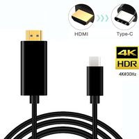 USB C to HDMI Cable, T circle 4K@30Hz USB 3.1 Type C to HDMI Cable 6ft (Thunderbolt 3 Compatible) for 2017/2016 Macbook Pro, 2015 New Macbook, 2017 iMac, Galaxy S8/S8+