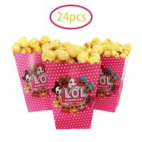 LOL party popcorn box LOL party supplies preference, LOL birthday theme party LOL movie party, lol fans' favorite