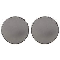 Acouto Loudspeaker Cover, Car Modification Speaker Protective Net Loudspeaker Cover 6.5inch Electroplating Decoration(2PCS)